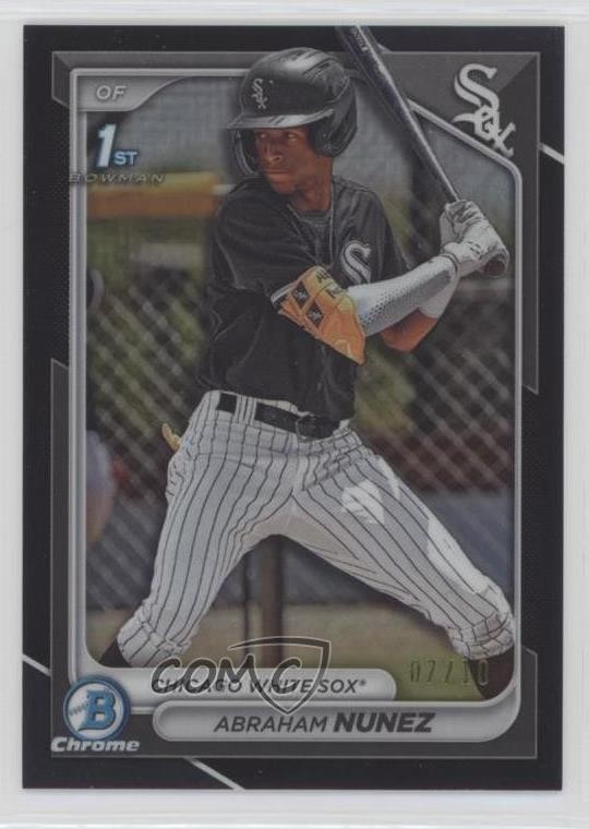 2024 Bowman Chrome Prospects Black Refractor 7/10 Abraham Nunez #BCP-56 0m4r