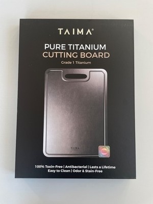 NEW Taima Titanium Cutting Board - Size Medium - 10'' x 14''