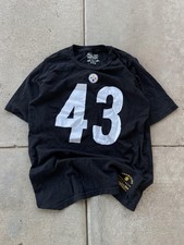 Pittsburgh Steelers Sh Youth XL Mens M Womens L NFLTroy Polamalu Mitchell Ness