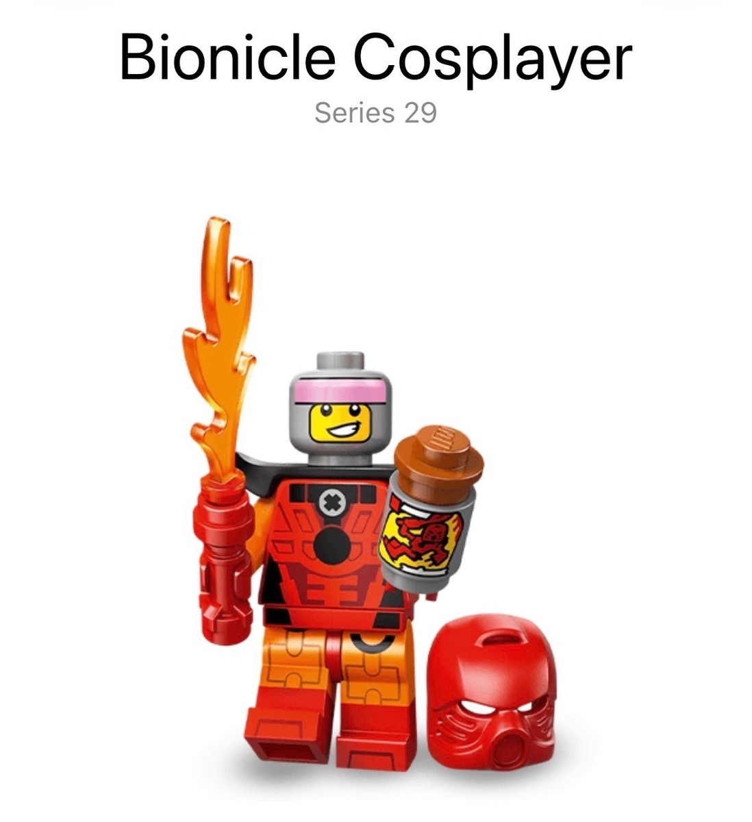 LEGO CMF Series 29 Minifigure Bionicle Cosplayer Toa Tahu (71052