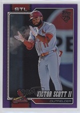 2026 Topps Series 1 Purple Rainbow Foil 136/250 Victor Scott II #221 1n9c