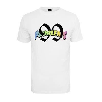Mister Tee 99 Problems Arc-en-Ciel T-Shirt Haut Shirt Imprimé Motif Coloré Basic - Photo 1/2