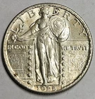 1925 P Philadelphia Mint Standing Liberty Quarter 25c 90% Silver Coin d467