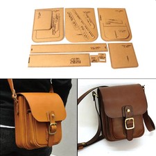 DIY Leather Craft Shoulder Bag Messenger Bag Die Cutting Kraft Paper Sewing...