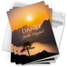 Trauer Danksagungskarten Set 10 Karten Dank im Trauerfall mit Umschlag Berge