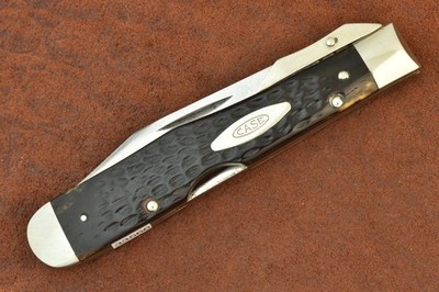 CASE XX USA 3 DOT 1977 BROWN BONE FULL SIZE CHEETAH KNIFE 6111 1/2 L NICE (33566
