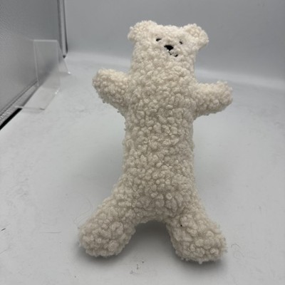 Ugg White Teddy Bear Plush Lovey Stuffed Animal Sherpa Texture 