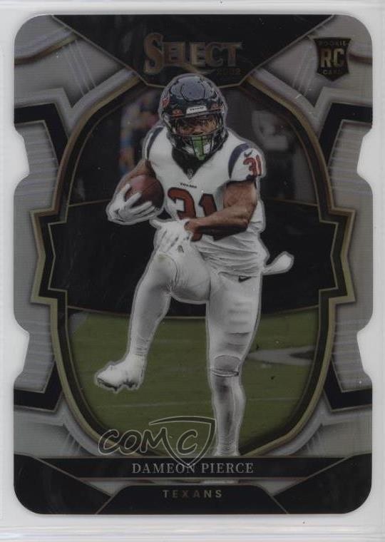 2022 Panini Select Concourse Silver Prizm Die-Cut Dameon Pierce #47 00jz