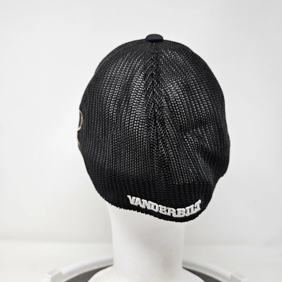 Gorra ajustada Vanderbilt Commodores para hombre L/XL negra fútbol universitario Adidas Foto 4 de 4