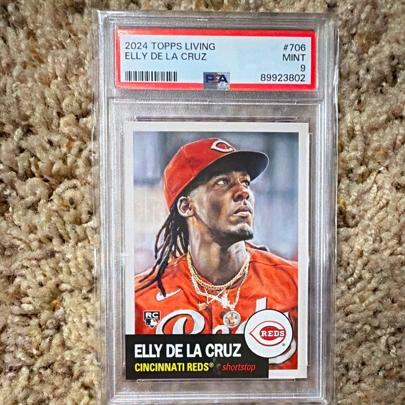 2024 Topps Living Elly De La Cruz #706 RC PSA 9 Reds