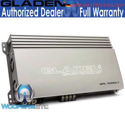 GLADEN SPL-1000c1 CLASS D 980W RMS 1-OHM MONOBLOCK BASS SUBWOOFERS AMPLIFIER NEW