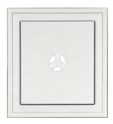 J-BLOCK Square Mount White 123 Vinyl Siding Accessory Mounting 8 x8 x2 