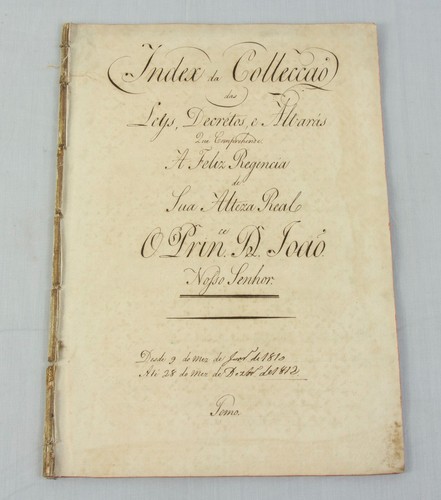 c1820s Prince D. João PORTUGAL rare manuscript list of laws and decrees 1810-12 - Picture 1 of 8