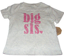 ~NWT Girls CHICK PEA BIG SIS Short Sleeve Top! Size 2T Super Cute FS:)~