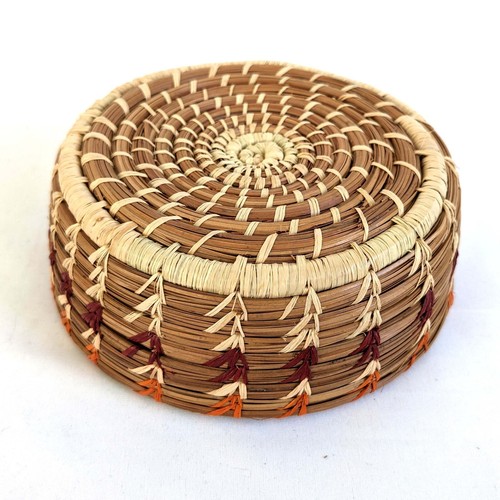 Gewebte Kiefernnadel Rafia Wickelkorb Mehrfarbig Gewinde Designs - Bild 14 von 26