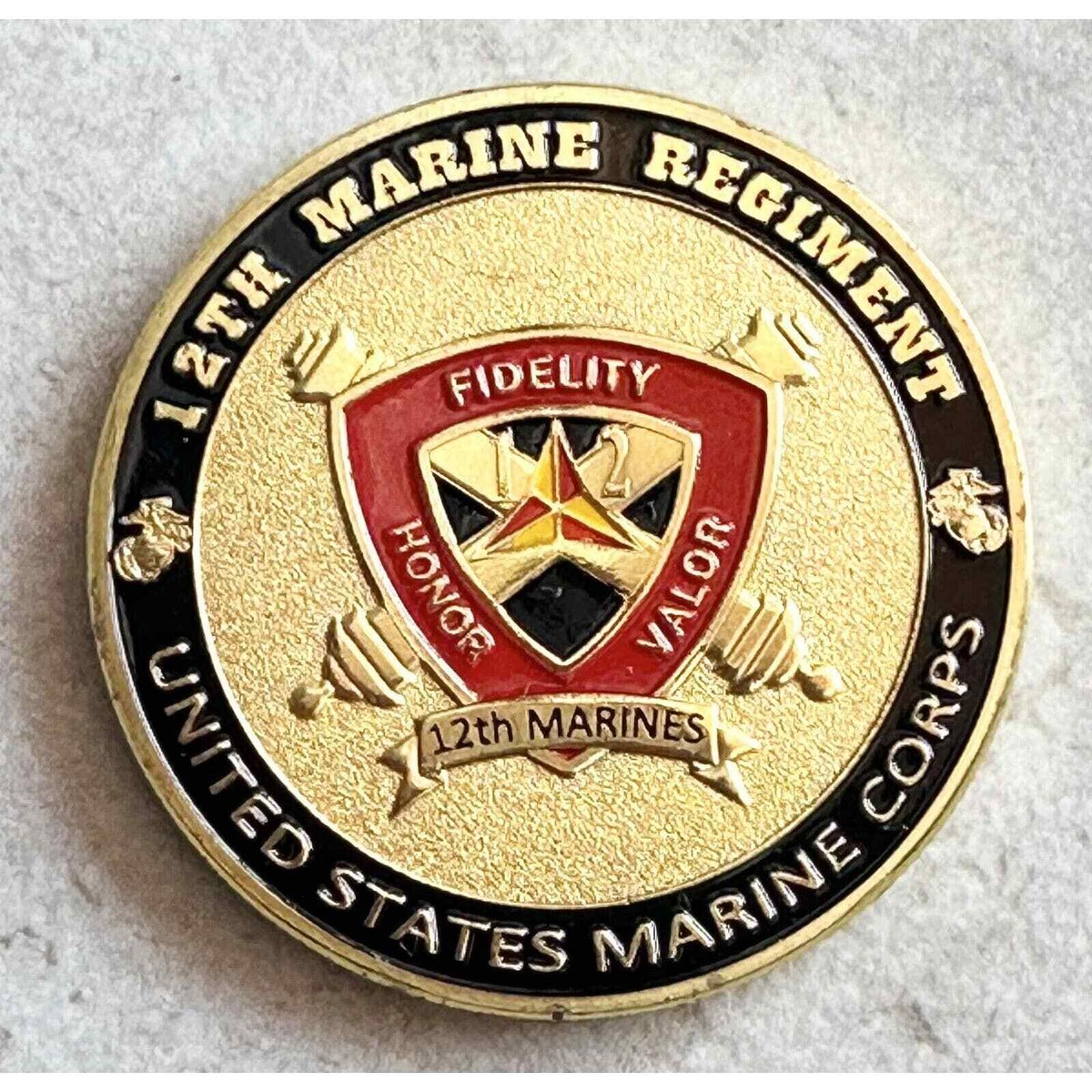 US MARINE CORPS - 12th MARINE REGIMENT Challenge Coin | eBay