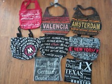 (8) Robin Ruth Bags Lot Switzerland Valencia Amsterdam Moscow Roma New York Germ