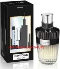 LOMANI NEW TOWN NIGHT LIFE COLOGNE FOR MEN 3.3 OZ / 100 ML EAU DE TOILETTE SPRAY