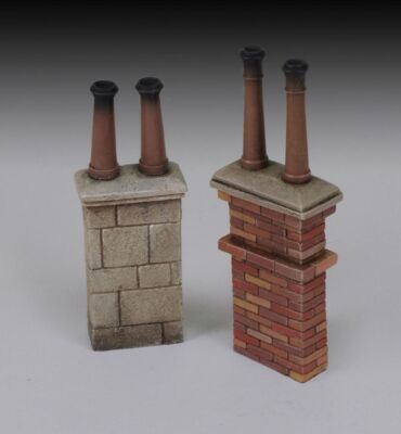 MW22 ROYAL MODEL 693 CHIMNEYS NO. 2 (1/35-1/32 SCALE) ACCESSORIES