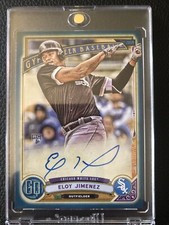 ELOY JIMENEZ 2019 Topps Gypsy Queen Autographs Indigo #GQA-EJ RC Auto #/150