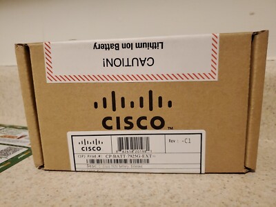 NEW Cisco CP-BATT-7925G-EXT= Lithium Ion Wireless IP Phone Battery for NEW NIB