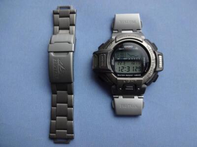 Casio Protrek Prt610 Digital Quartz Men Prt-610 Titanium Casio Protrek Prt610 Digital Quartz Men Prt-610 Titanium