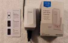 NETGEAR AX1600 WiFi 6 Mesh Range Extender and Signal Booster EAX11-100NAS 