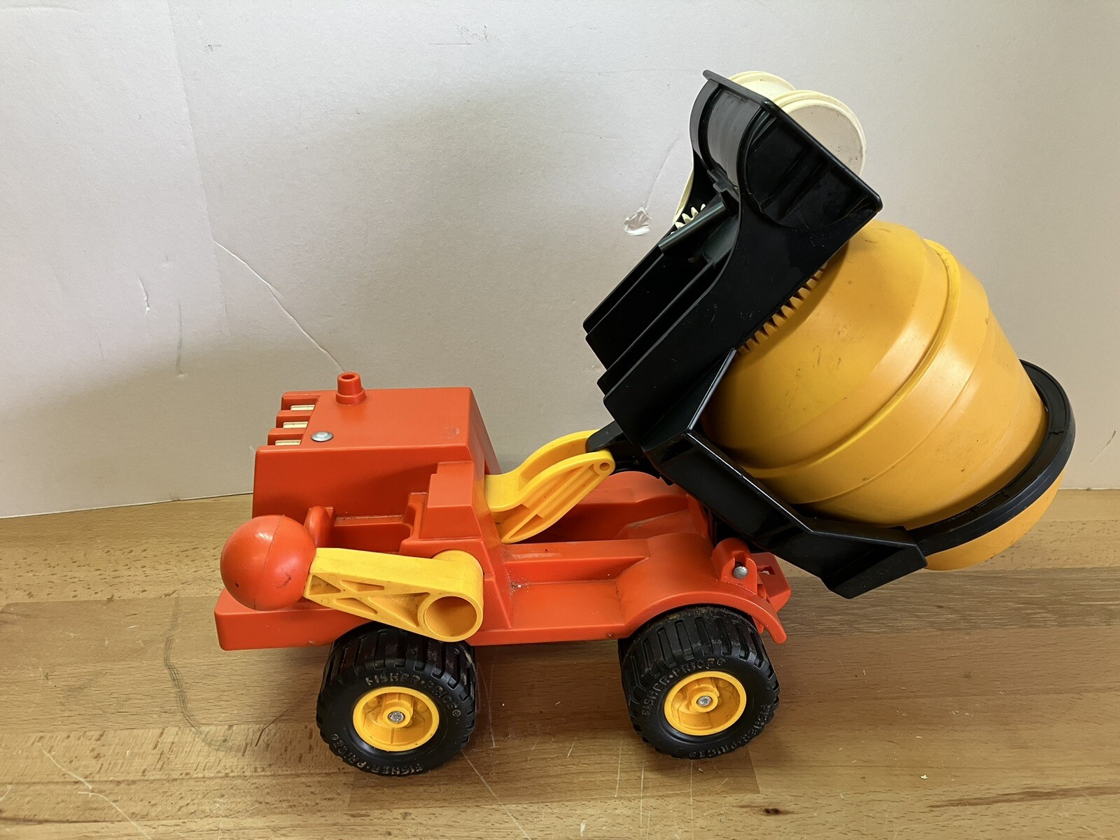 Vintage Fisher Price Cement Mixer Dump Truck 315 Fully Functional eBay