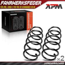 2x Federn Fahrwerksfeder Vorne für Opel Corsa C F08 F68 X01 Schrägheck 00-06