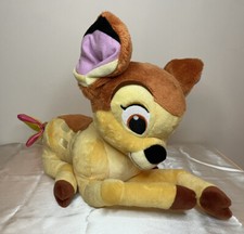 Disney Store Bambi with Butterfly on Tail 14" Plush Stuffed Animal