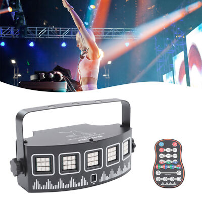 LED RGB Bühnenbeleuchtung DJ Projektor Disco Strobo Lichteffekt Lampe Party USB