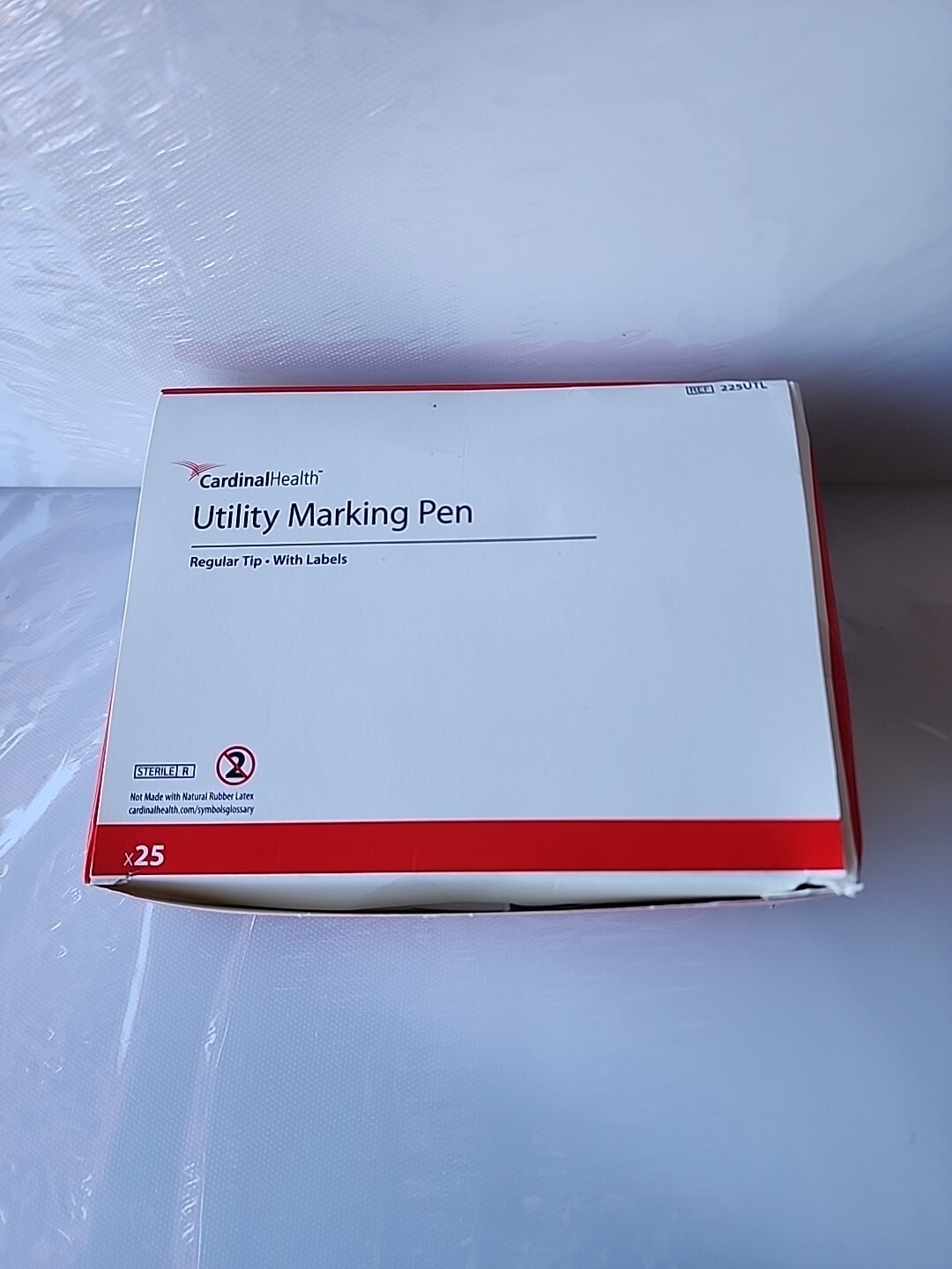 Box of 25: Cardinal Health Utility Marking Pen Regular Tip With Label 