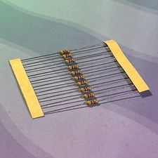 10-pack 4.7k ohm  5% 1/4W 0.25 watt carbon film resistor - New - Ships from USA