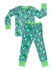 Jawlly Two Piece Christmas Pajama Set for Toddlers, made with Viscose from Ba...