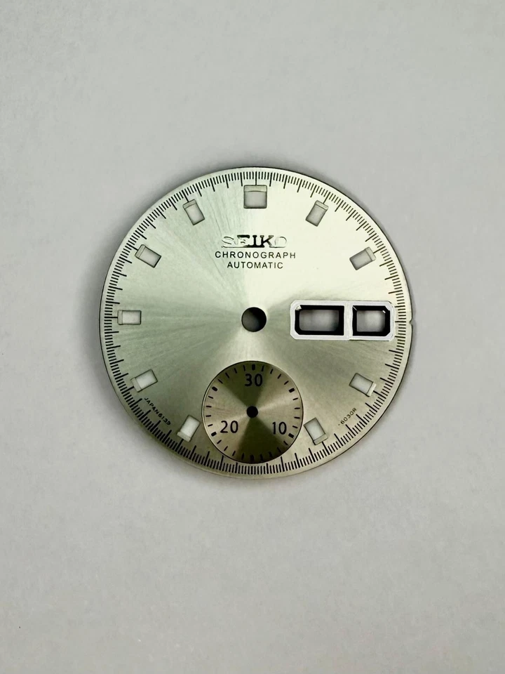 Seiko Pogue Silver Dial 6139-6000-6002-6005 - Watch Restoration - Remplacement - Immagine 2 di 4