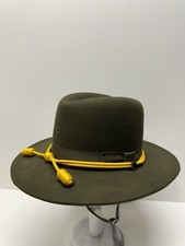 STRATTON CAMPAIGN FELT HAT SELF FORMING GREEN 7 1/8