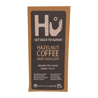 Hu Kitchen Organic Dark Chocolate Hazelnut Coffee Bar 2.1 Oz Pack Of 4