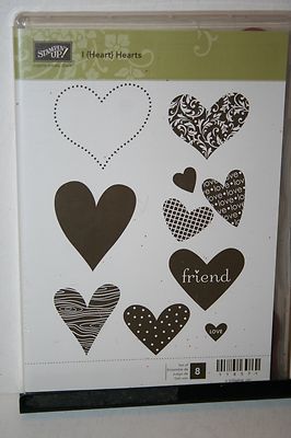 e STAMPIN UP RETIRED HEART TO HEART PUNCH & I {HEART} HEARTS 8 PC