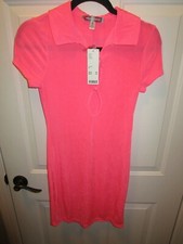 URBAN OUTFITTERS CHRISTY KEYHOLE PINK MINI DRESS SIZE MEDIUM  NEW