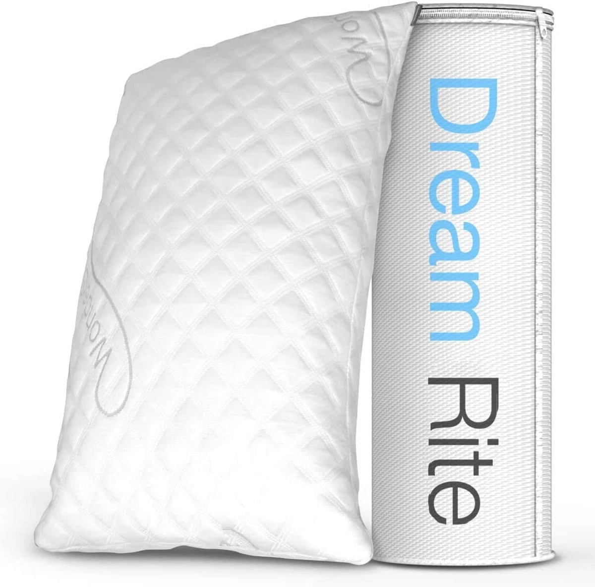Wondersleep Dream Rite Shredded Memory Foam Pillow Series Luxury Adjustable Loft