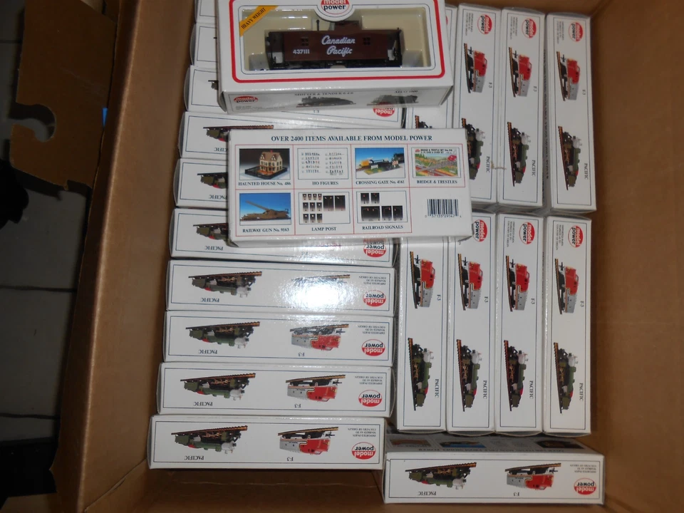 MODEL POWER HO SCALE LOT OF 29 [LOWEST ON EBAY] ALL THE SAME #9147 CP NEW FREE S - Image 4 of 4