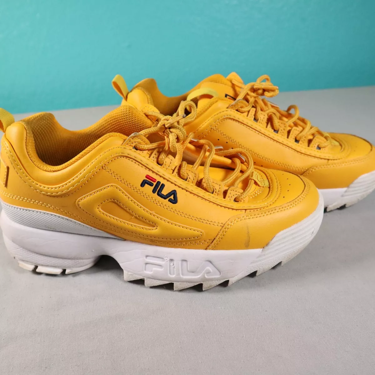 Share 148+ fila shoes disruptor yellow latest - kenmei.edu.vn