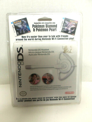 NEW Nintendo DS or DS Lite Official Ear Hook Headset Compatible w Pokemon Pearl
