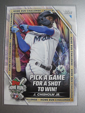2023 TOPPS PICK A GAME FOR A SHOT TO WIN J. CHISHOLM JR #HRC-12