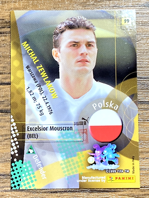 Panini 2002 World Cup Card No.99 Michael Zewlakow Poland Japanese