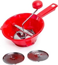 Passatutto Passaverdure Passapomodoro in Plastica 16 cm 3 Dischi