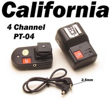 4CH PT-04 Wireless Flash Trigger Sync Speed 1/250s Canon Nikon Sigma Olympus