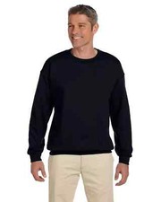 Gildan G180 Adult Cotton/Polyester Crew Neck Heavy Blend Fleece Knit Sweatshirt