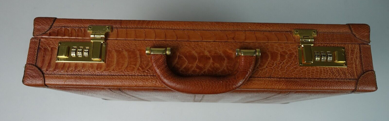 2K RARE OSTRICH LEG NEW SKIN ATTACHE CASE EXOTIC BRIEFCASE SWAYNE MENS CROCODILE image 5