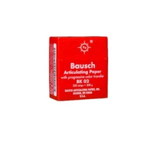 Bausch .008" (200 microns) Red Articulating Paper Strips, 300 Strips BK02